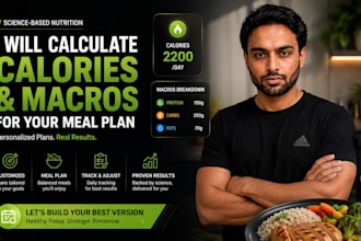calculate calories and macros for your meal plan