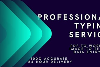do fast and accurate data entry typing in ms word excel PDF