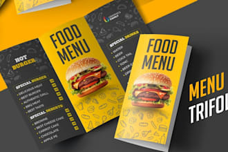 design a professional restaurant menu, food menu and digital menu design