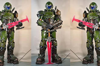 create custom cosplay creation wearable game movie cosplay armor props for con