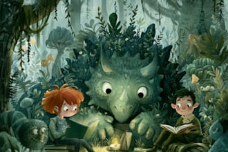 draw engaging picture books, story books or fairy tales