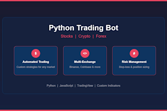 build a python trading bot for stocks crypto and forex