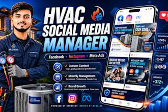 hvac social media marketing on facebook and instagram to generate local leads