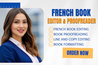 be your french book editor, proofreading, line and developmental editing