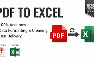 convert  PDF to excel