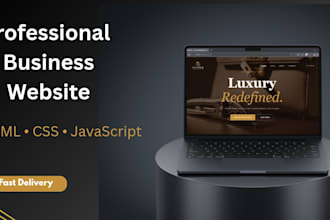 build a clean HTML CSS website for your small business