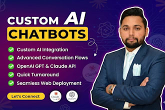 develop a custom ai chatbot using openai or claude API