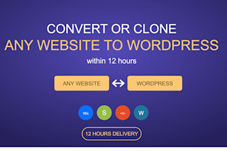 convert, clone any website to wordpress elementor in 6 hours