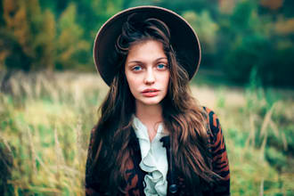 professional portrait retouching is provided