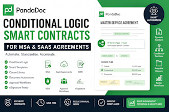 create conditional logic smart contracts in pandadoc for msa saas agreementssaas