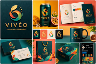 design a corporate brand identity, brand book, luxury logo and brand kit