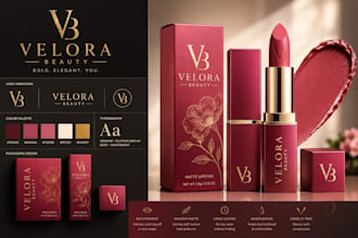 design a professional brand identity and brand guidelines for beauty brands
