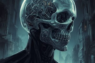 design stunning sci fi portrait art