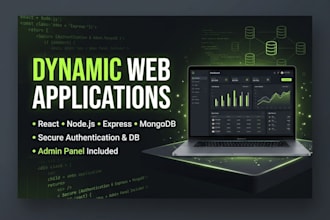 build a dynamic web application using react node and mongodb