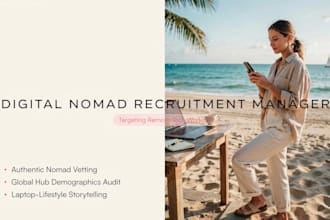 recruit digital nomad travel bloggers or influencers