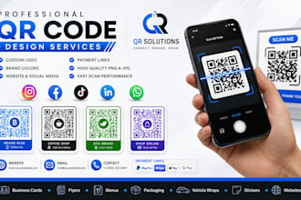 create a custom qr code design with your logo for business