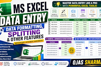 clean, merge, format and format excel data