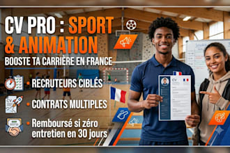 optimize your french CV for sports and animation jobs bpjeps staps