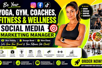 be your yoga gym, coaches fitness yoga wellness, social media marketing manager