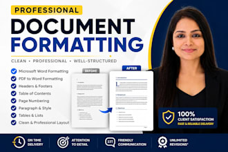 format your PDF or word document into a professional layout