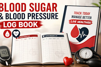 design a blood sugar and blood pressure log for kdp