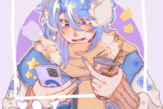 draw you in cute anime style