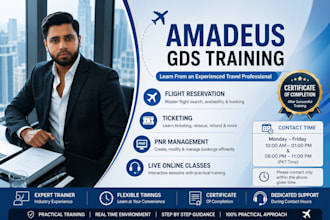 teach amadeus gds ticketing and flight reservation