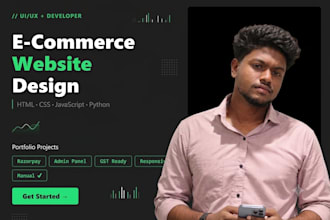 build a premium e commerce website with admin panel and razor pay
