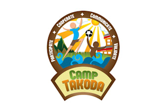 design wonderful summer camp logo for kids with adhd