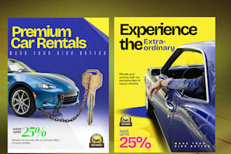 design premium social media posters for instagram facebook and linkedin