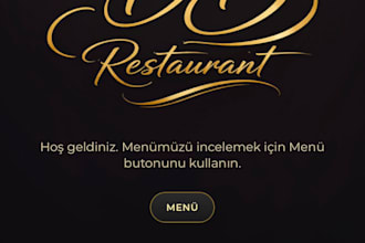 create a fast saas based qr code restaurant menu and ordering system