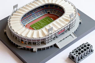 do 3d stadium design, 3d sport facility, 3d football pitch, and sport arena