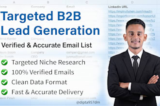 provide targeted b2b lead generation and valid email list building