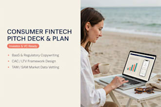 write your b2c fintech pitch deck and plan