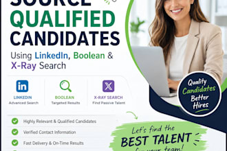 do candidate sourcing using boolean and xray search