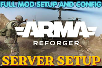 build and optimize arma reforger dedicated server with full mod setup config