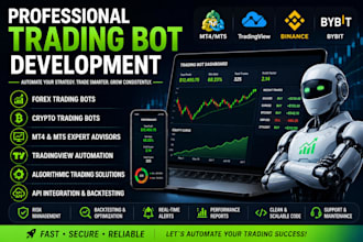 develop a custom trading bot and trading automation solution