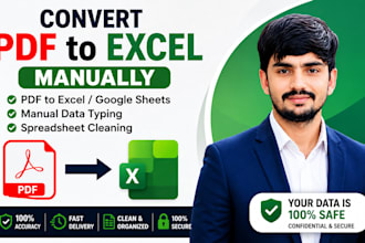 convert PDF to excel manually with high accuracy