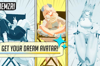 customize and upload your booth vrchat avatar