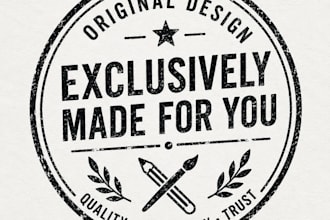 create a digital stamp design for printing and manufacturing