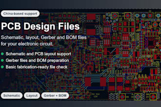 design pcb schematic layout gerber and bom files