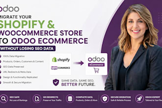 migrate your shopify woocommerce store to odoo ecommerce without losing SEO data
