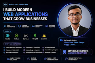 develop a professional mern stack website for your business