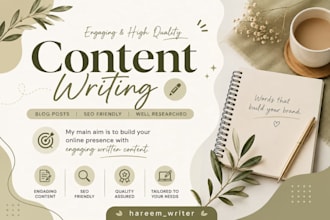 build your online presence with engaging written content