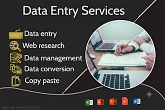 do web research and data entry