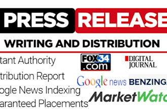 write publish and distribute a professional seo press release, yahoo finance