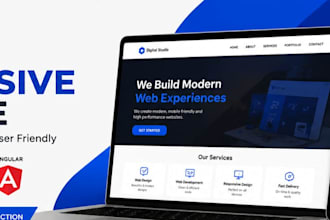 develop a responsive frontend website