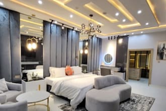 create bedroom interior design and photorealistic 3drendering