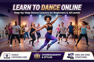 teach you dance step by step online and your fitness coach
