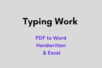 convert PDF to word and retype handwritten documents